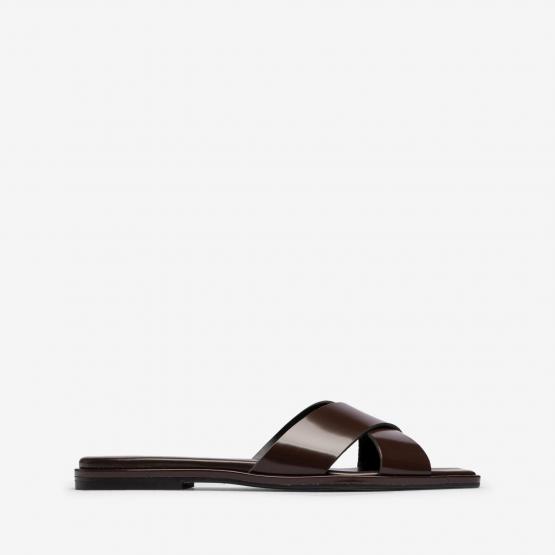 SONIA POLIDO CALF LEATHER MOKA 