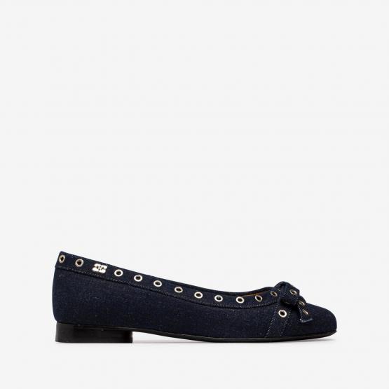 S3107 EYELETS BOW BALLERINA 39