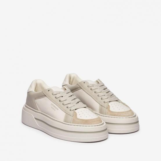 CPH181 LEATHER MIX GREIGE 