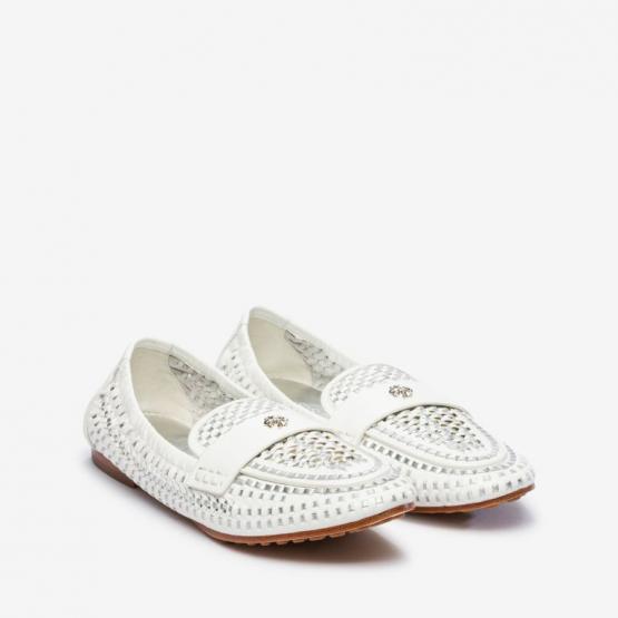 150202-020 WOVEN BALLET LOAFER 