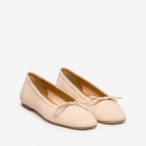 DELFINA KID SUEDE PEACH 