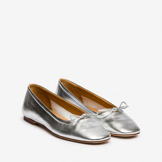 DELFINA NAPPA LEATHER SILVER 40