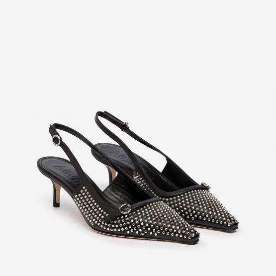 SABA MINI STUDS BLACK 