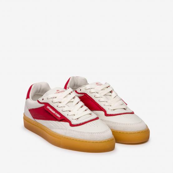 CPH90 LEATHER WHITE RED 41