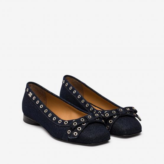 S3107 EYELETS BOW BALLERINA 39