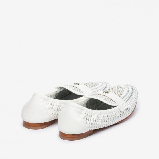 150202-020 WOVEN BALLET LOAFER 