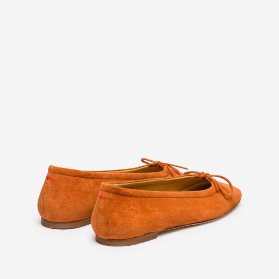DELFINA KID SUEDE TANGERINE 