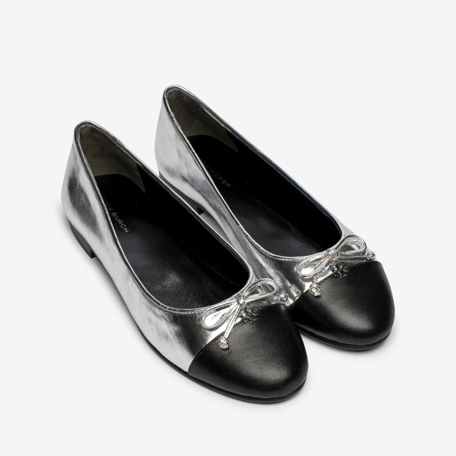 フラットシューズ [MATINKIM]ribbon ballet flat shoes in dark silver MK2511SO006MDS_1.jpg