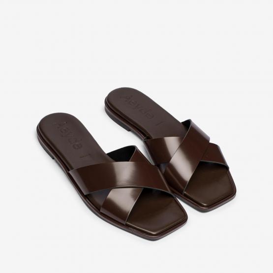 SONIA POLIDO CALF LEATHER MOKA 