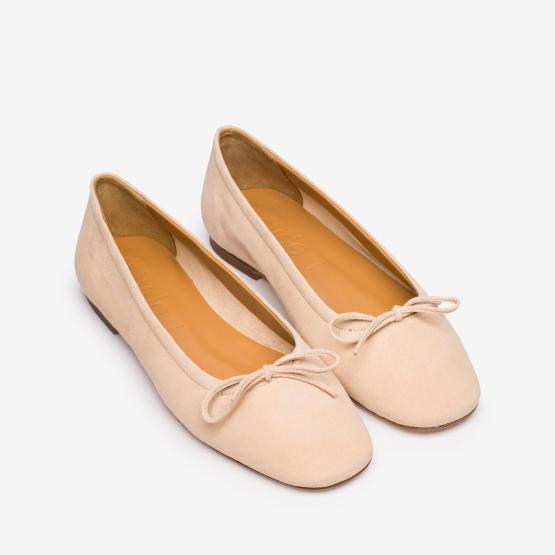 DELFINA KID SUEDE PEACH 