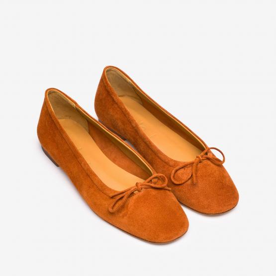 DELFINA KID SUEDE TANGERINE 
