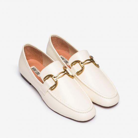 582Z10VK V24 LOAFERS OFF WHITE 
