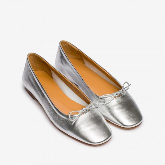 DELFINA NAPPA LEATHER SILVER 40