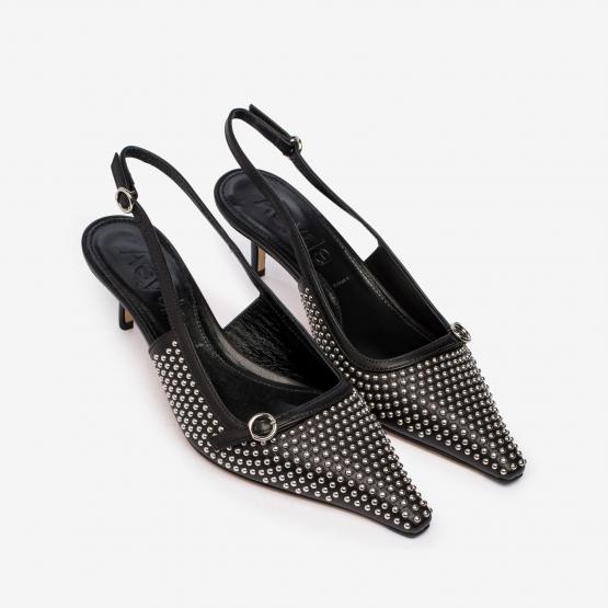 SABA MINI STUDS BLACK 