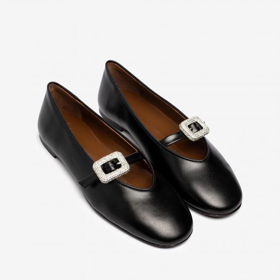E560012 FIBBIA STRASS NERO 38