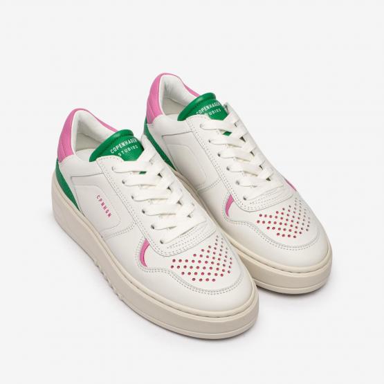 CPH76 LEATHER WHITE GREEN 36