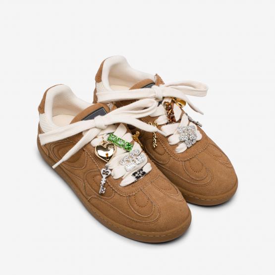 B1040009 RECYCLED SUEDE BROWN 