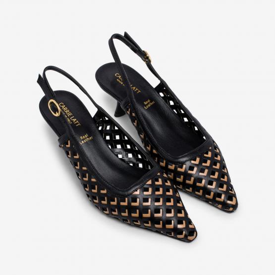 1664 55V NAPPA NERO CAMEL 